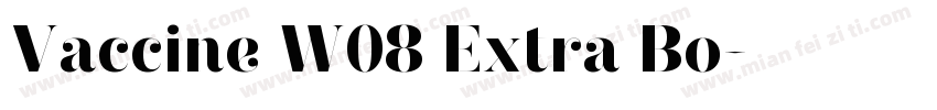 Vaccine W08 Extra Bo字体转换